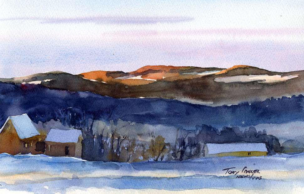 970x621 First Light On The Watercolor Plein Air Landscape