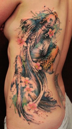236x419 2014 Rib Side Fish Watercolor Tattoo Really Surprise You Search