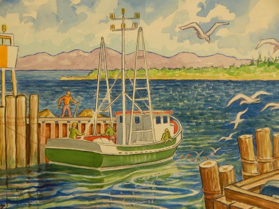 1100x824 Howard John Besnia Fishing Boat Watercolor