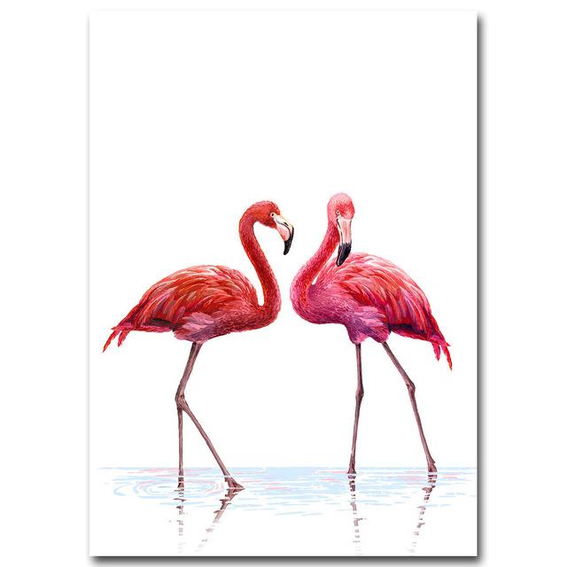 640x640 Watercolor Flamingo