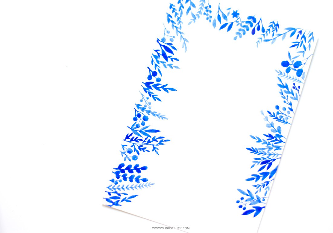 1100x771 Floral Watercolor Border