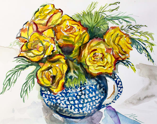 600x475 Floral Watercolor Art Original Paintings Fine Art Prints On