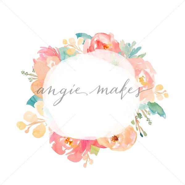 600x600 Download This Adorable Watercolour Flowers Frame Background