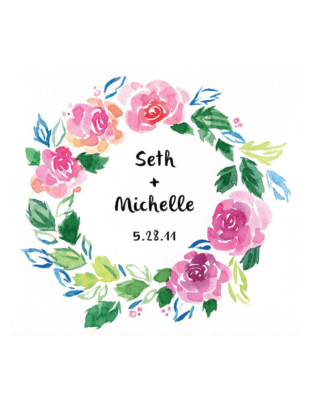 1000x1294 Watercolor Tutorial Lesson Eight Floral Wreaths Custom