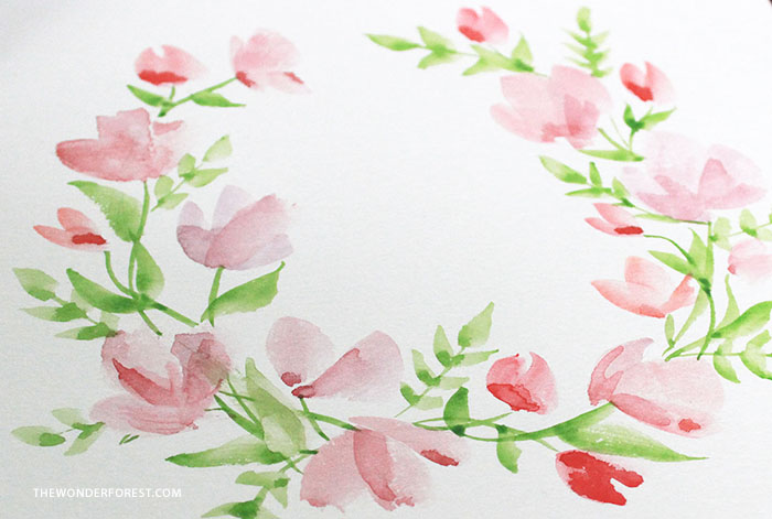 700x471 Paint With Me Watercolour Floral Wreath Tutorial For Beginners