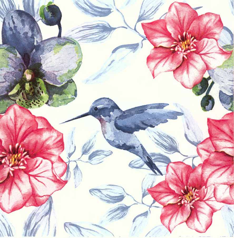 888x900 Decoupage Paper Napkins Of Hummingbird Napkins Watercolor Of