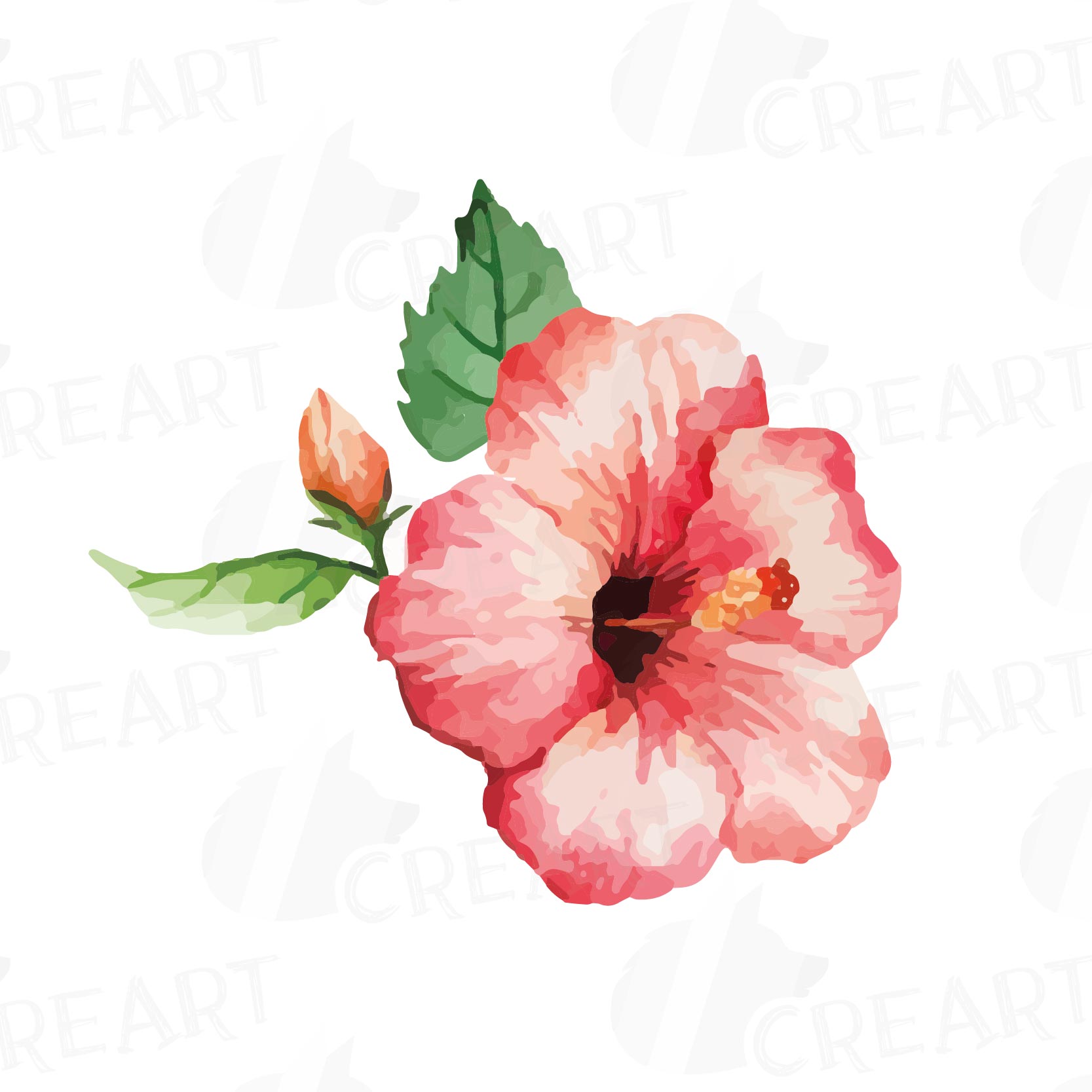 1667x1667 Watercolor Wild Flowers Clip Art Pack, Exotic Watercolor Flowers