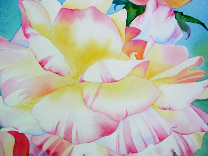 412x308 Watercolor Painting Demo Flowers