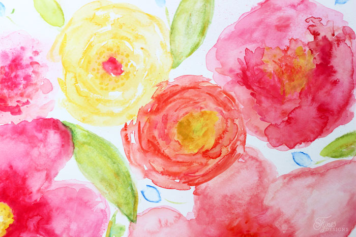700x467 Beginner Floral Watercolor Painting