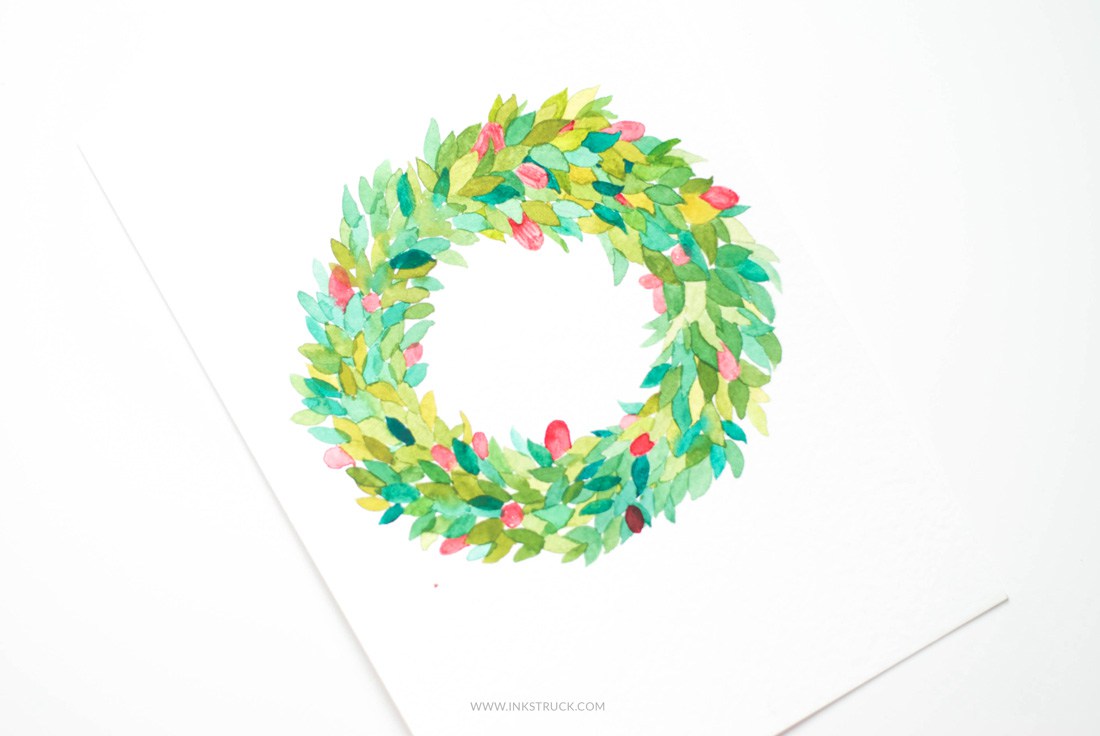 1100x736 How To Make Watercolor Flower Wreaths