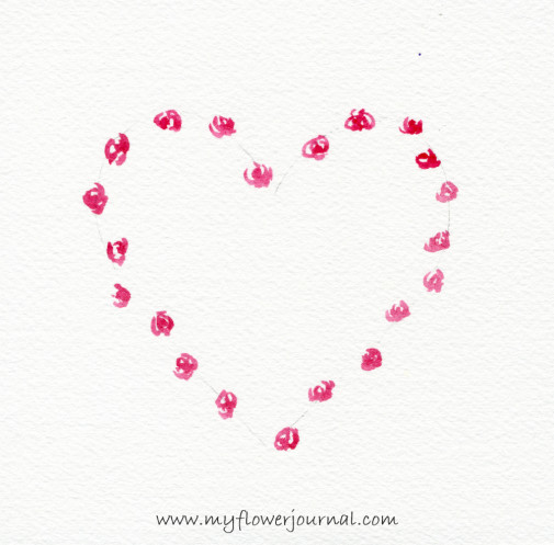 505x497 How To Paint A Watercolor Flower Wreath