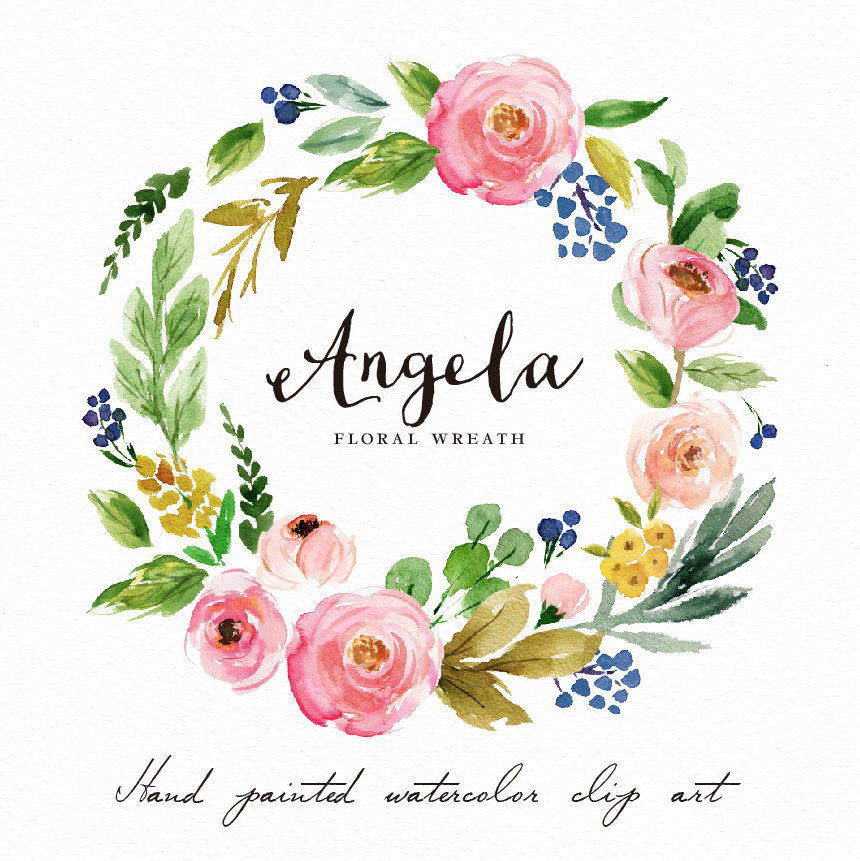 860x861 Collection Of Watercolor Floral Wreath Clipart High Quality