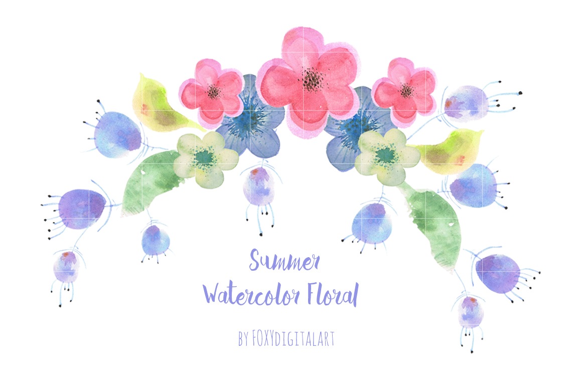 1160x772 Watercolor Flowers Wreath Clipart By Foxydigitalart