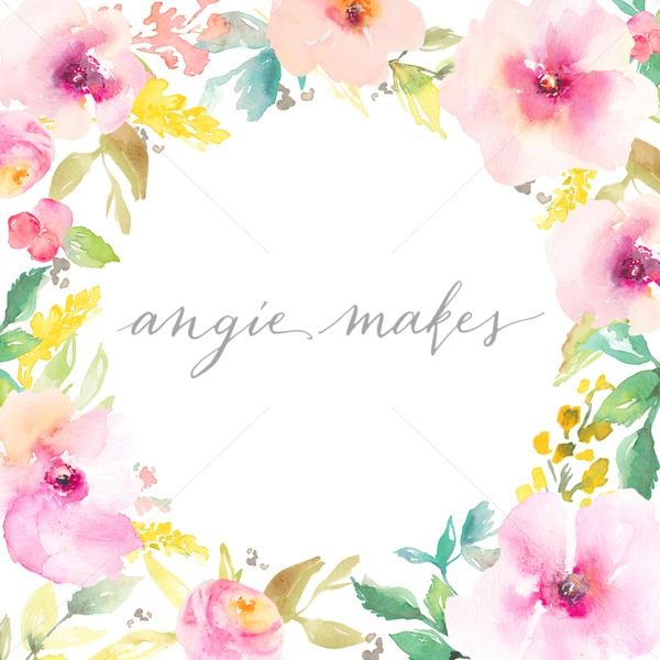600x600 Download This Cute Round Flower Wreath With Painted Watercolor Flowers