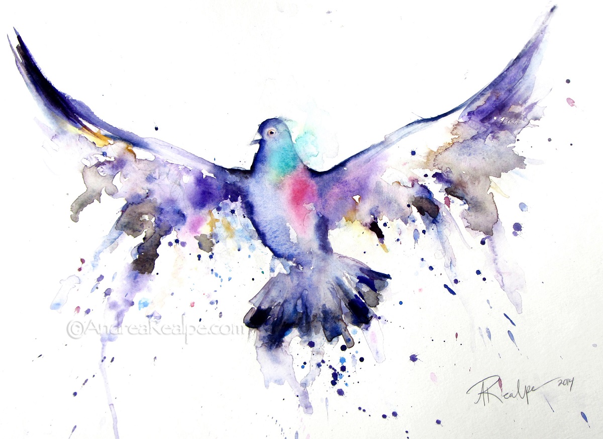 1200x873 Fly Bird Fly Watercolor Painting Angy Paints