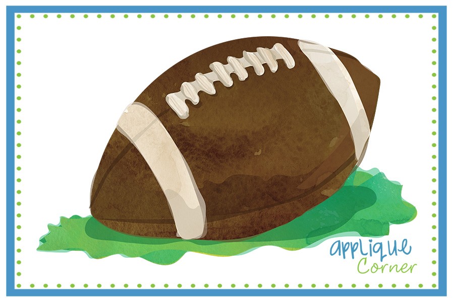 900x600 Applique Corner Football