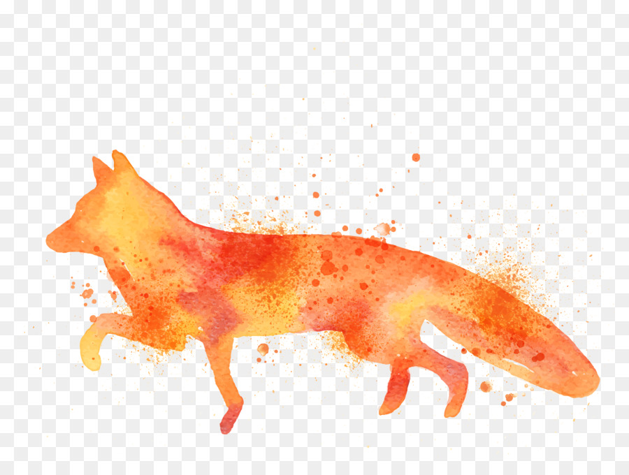 900x680 Fox Drawing Art Watercolor Painting Printmaking