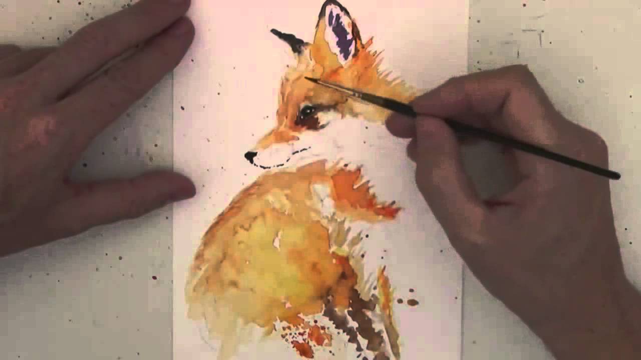 1280x720 How To Paint A Little Fox In Watercolours
