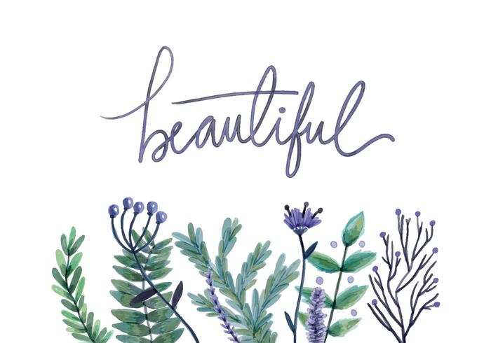 700x490 Watercolor Flowers Background