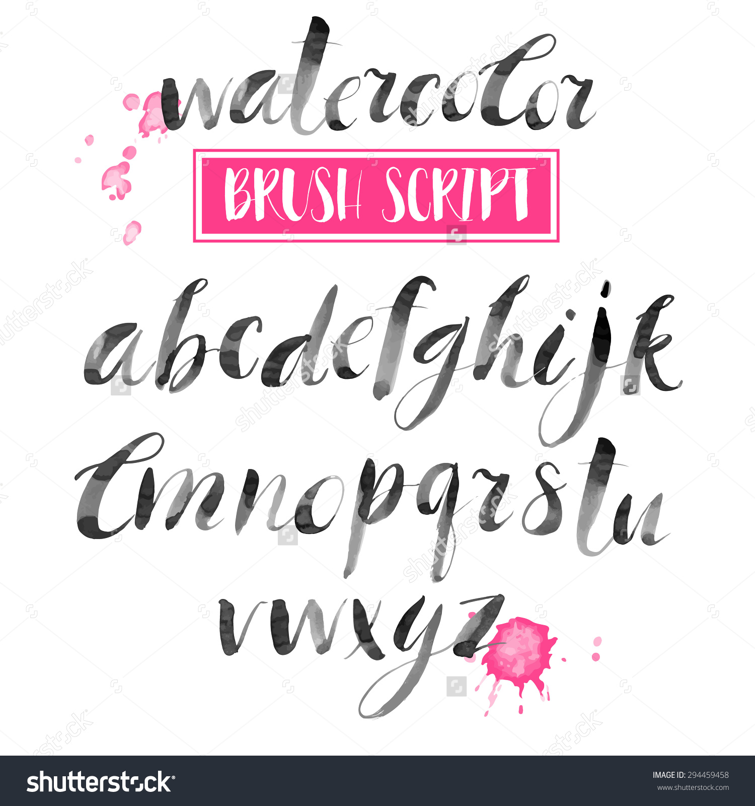 1500x1600 Modern Calligraphy Fonts Alphabet