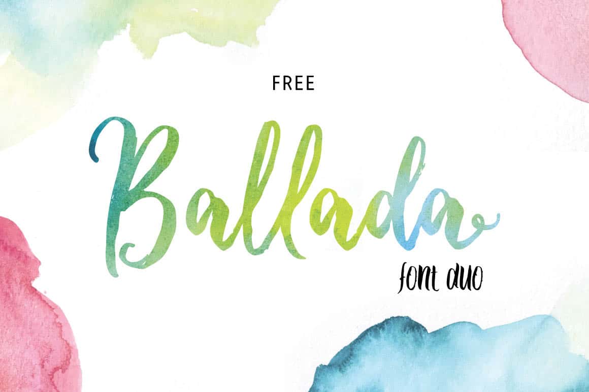 1160x772 Free Fonts Ballada Duo Freebies Amp Deals For Graphic Designers