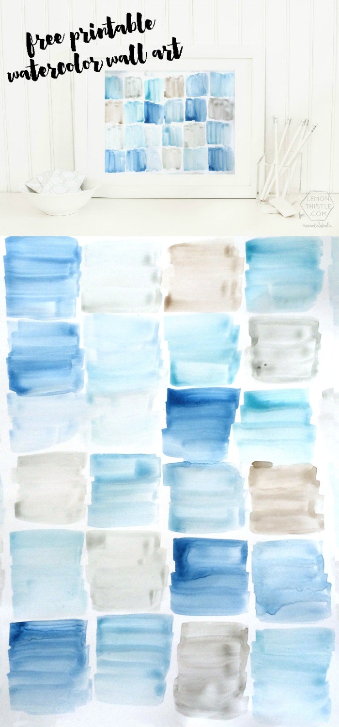 700x1500 Remodelaholic Free Printable Watercolor Art