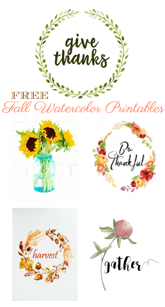 537x1000 Free Fall Watercolor Printables