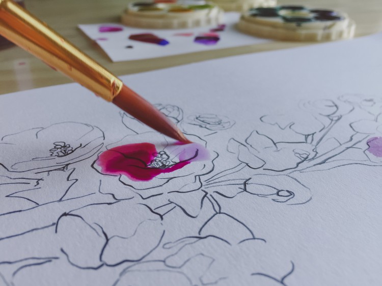 750x563 Diy Watercolour Floral Artwork L Free Floral Printable