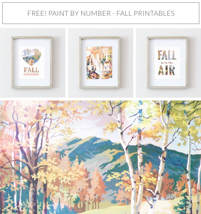 700x747 Fall Printables! Free 8x10 Paint By Number Art Prints