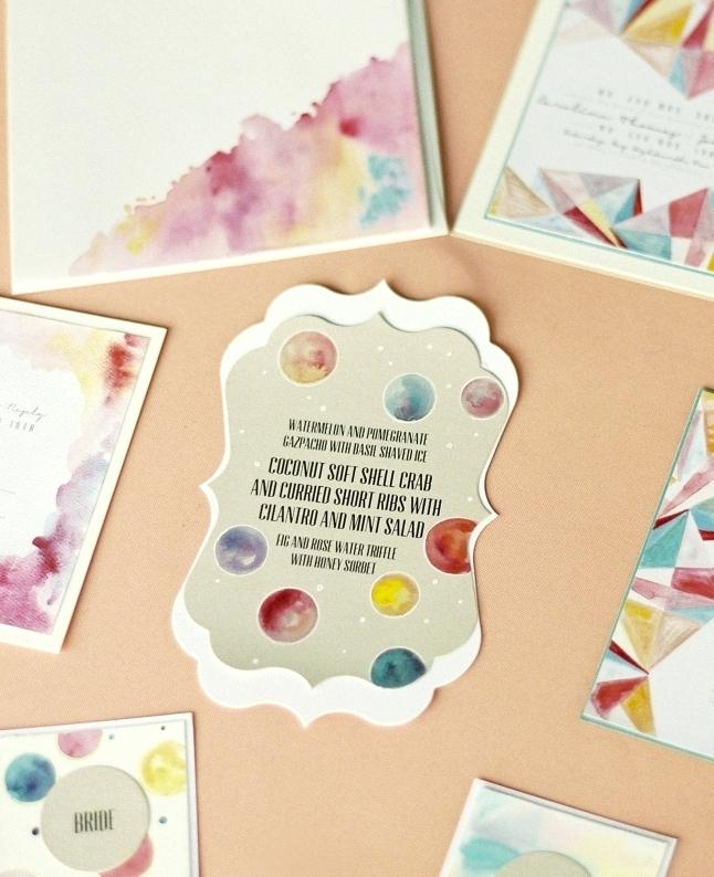 646x794 Handmade Watercolor Wedding Invitations Pin It Best Invitation App