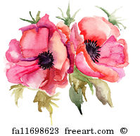 199x194 Free Watercolor Flowers Art Prints And Wall Artwork Freeart