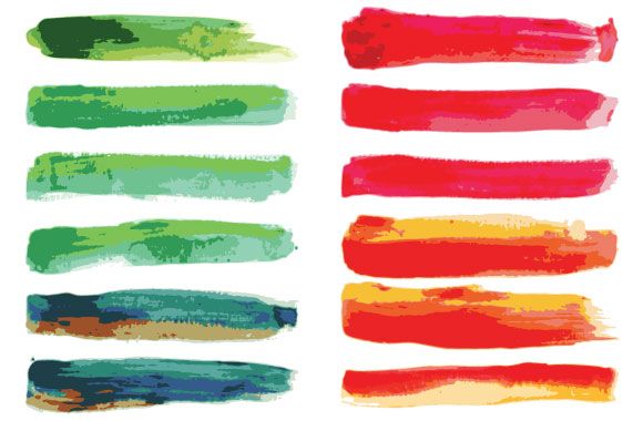 580x380 Free Watercolor Brushes For Adobe Illustrator (Ai Amp Eps) (7.3 Mb