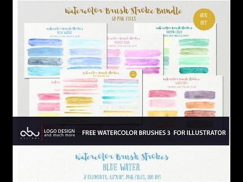 480x360 Free Watercolor Brushes For Illustrator Part 3