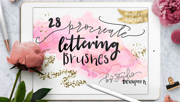 600x340 Watercolor Photoshop Brushes