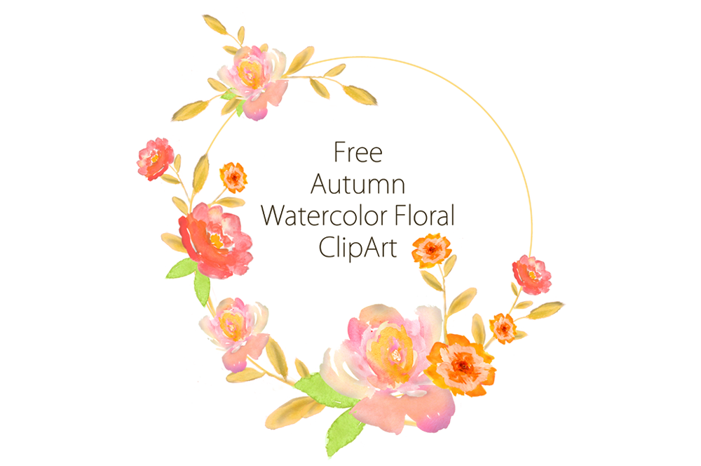 1000x664 Free Autumn Watercolor Clipart By Thehungryjpeg