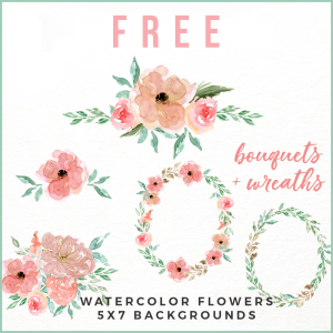 300x300 Free Watercolor Elements Archives
