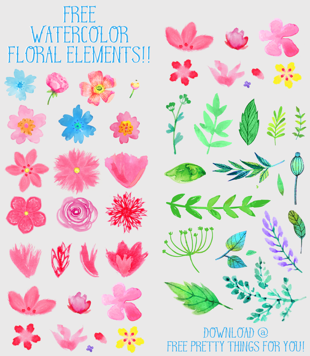 1080x1240 20 Wonderful Free Watercolor Clipart Collections