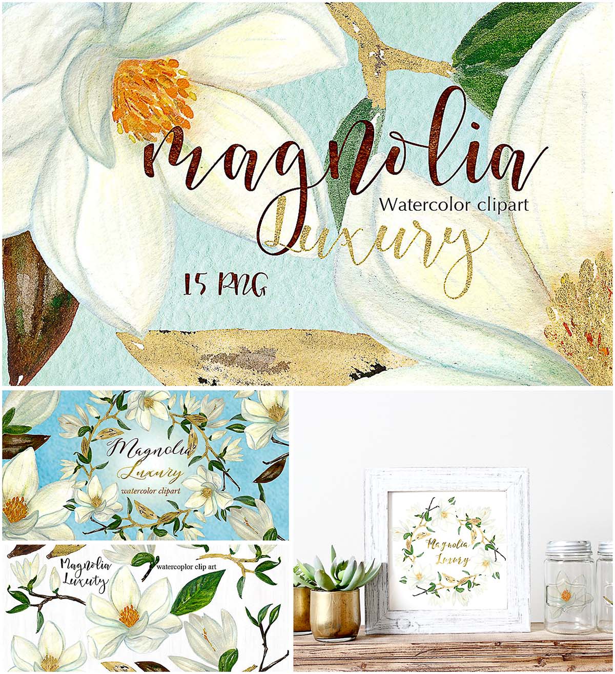 1200x1314 Magnolia Watercolor Clipart Free Download