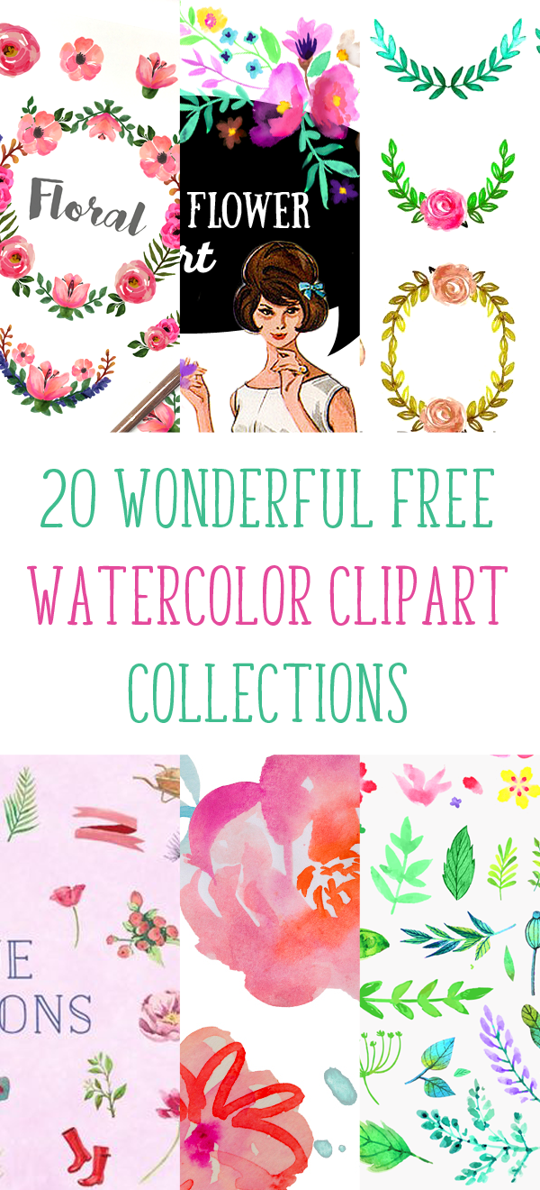 600x1320 20 Wonderful Free Watercolor Clipart Collections Fabnfree