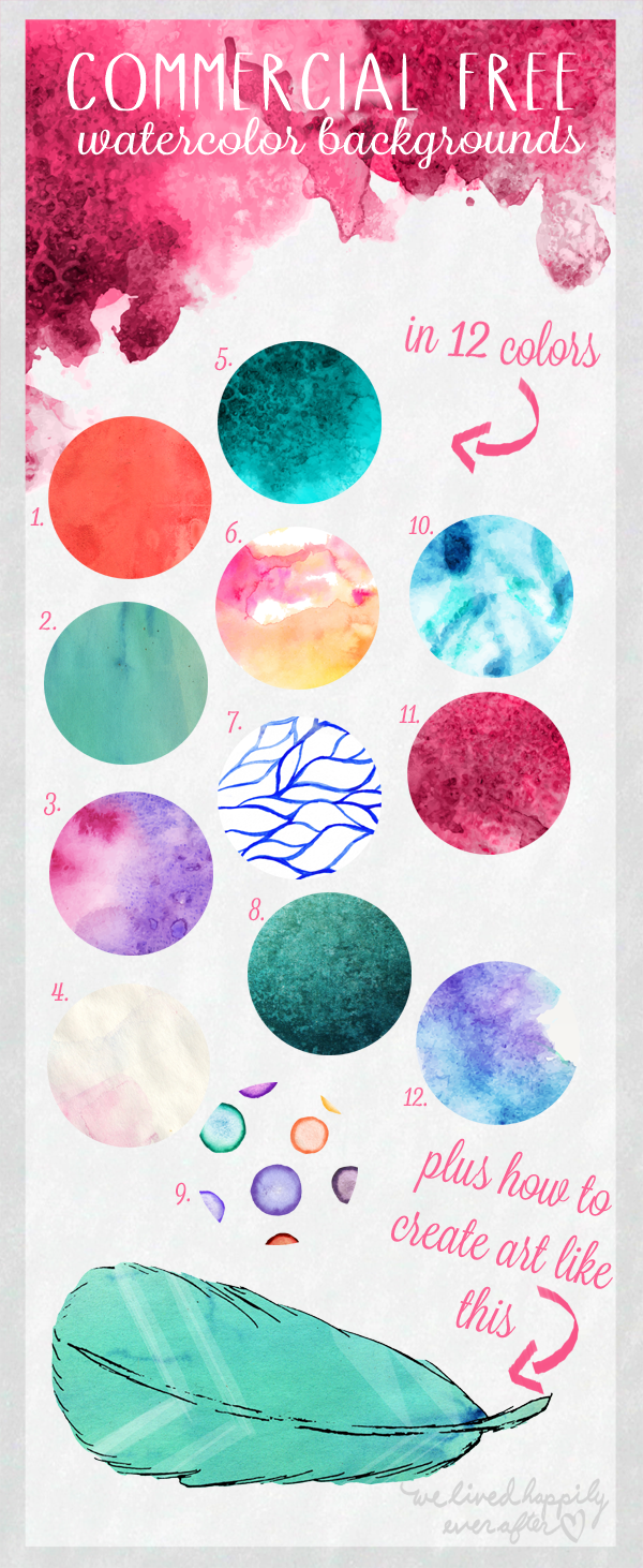 600x1462 Commercial Free Watercolor Backgrounds For Your Digital Designs