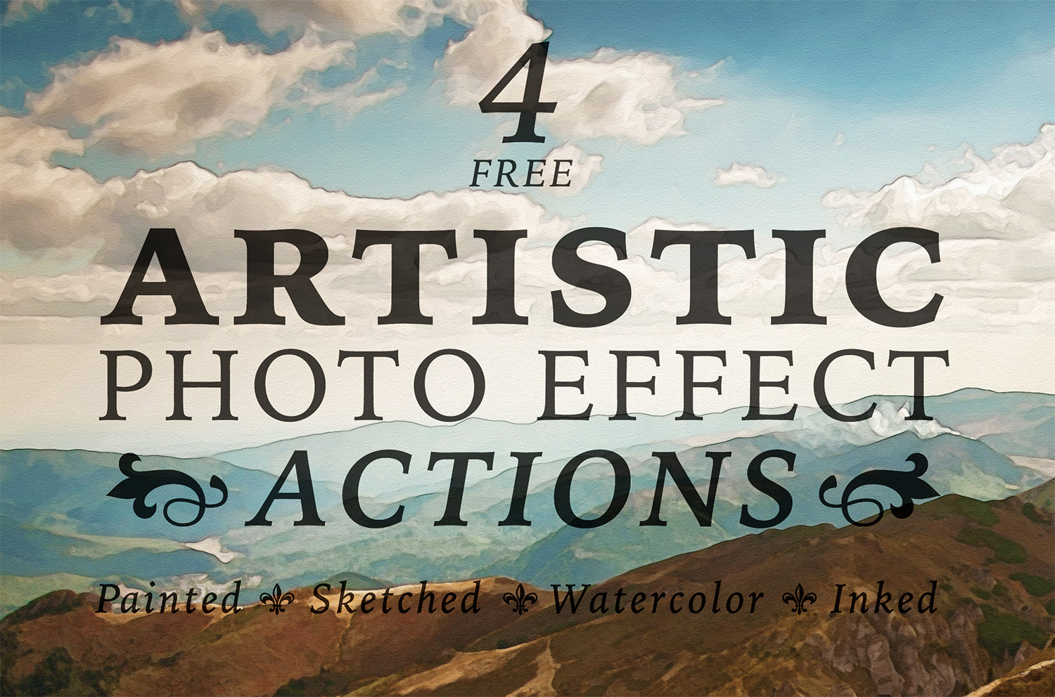 1500x992 4 Free Artistic Paint, Sketch Amp Ink Photo Effect Actions