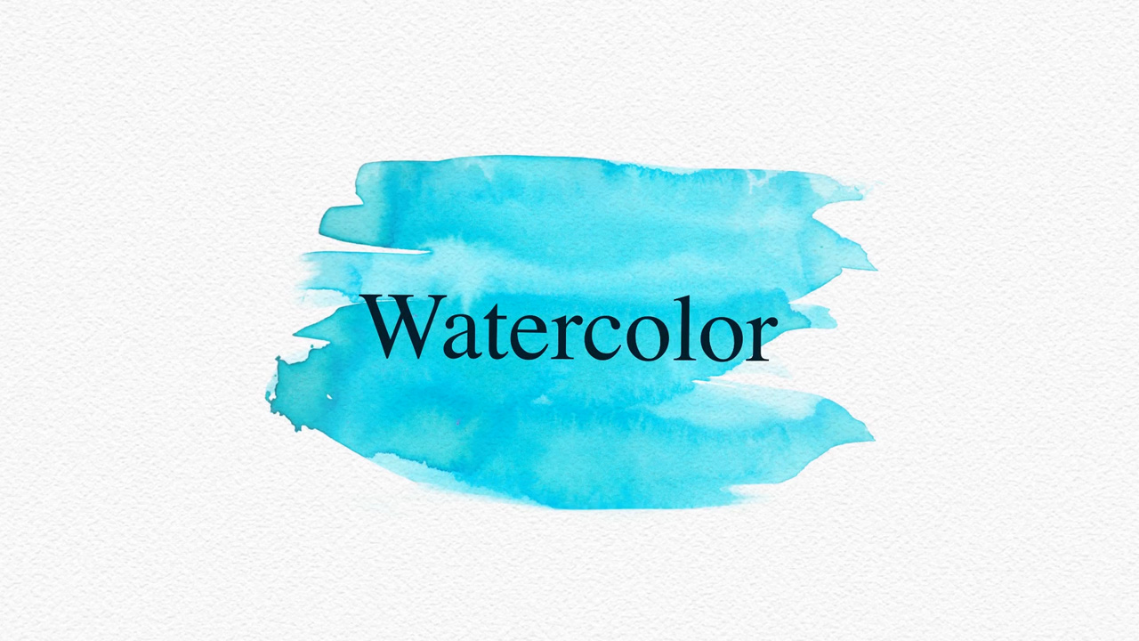 1280x720 Watercolor Video Slideshow Effect