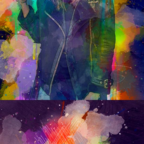 600x600 Free Download Graphicriver Sketch Watercolor Effect Ps Your Free