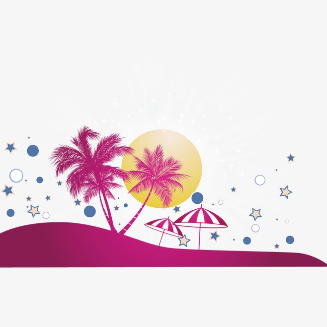 650x650 Creative Summer Watercolor Elements, Summer Vector, Watercolor