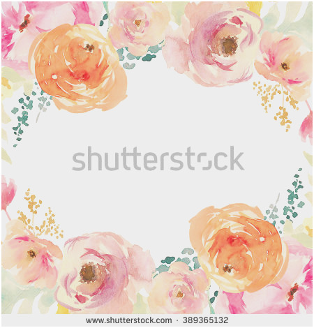 450x470 Watercolor Floral Border Paper Printable Pleasant Watercolor