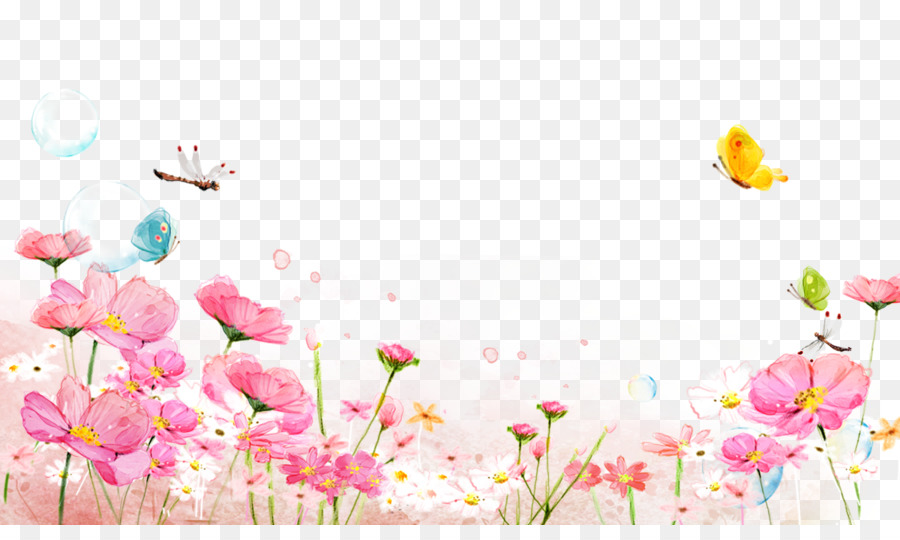 900x540 Watercolor Painting Floral Design Download