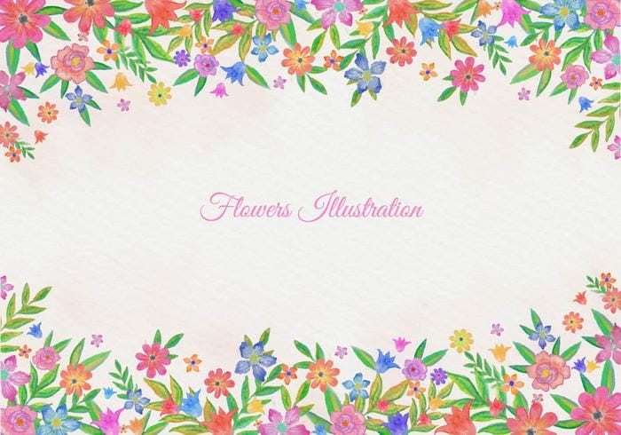 700x490 Free Vector Watercolor Floral Background Svg, Ai File Free