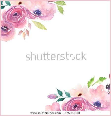 450x470 Watercolor Floral Wedding Invitations Get Watercolor Flower
