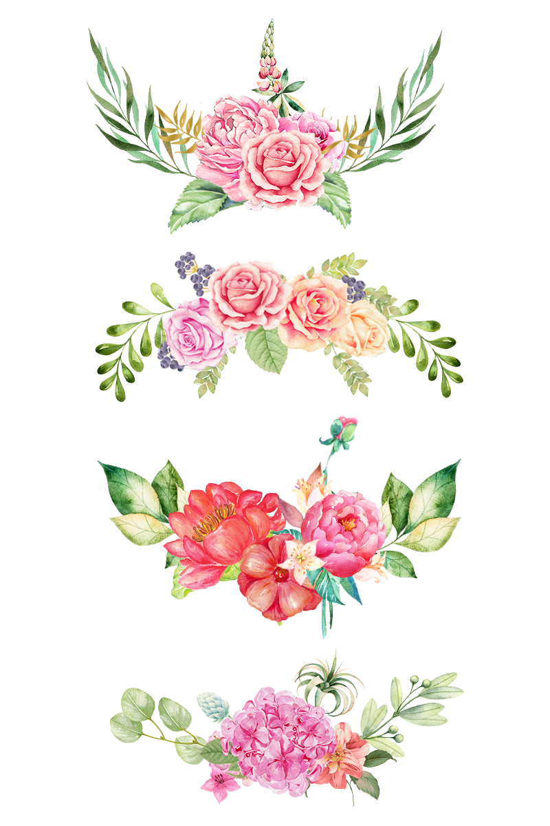800x1200 Watercolor Flower Clip Freeuse Download Free