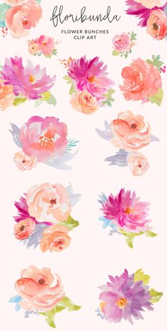 236x466 Free Watercolor Flower Graphics From All Things Art + Hand